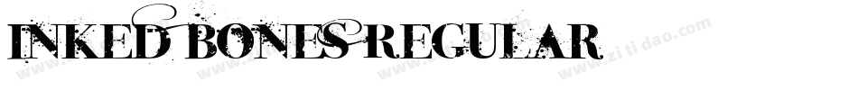 Inked Bones Regular字体转换